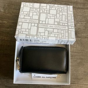 Comme des Garçons small zip around wallet Black